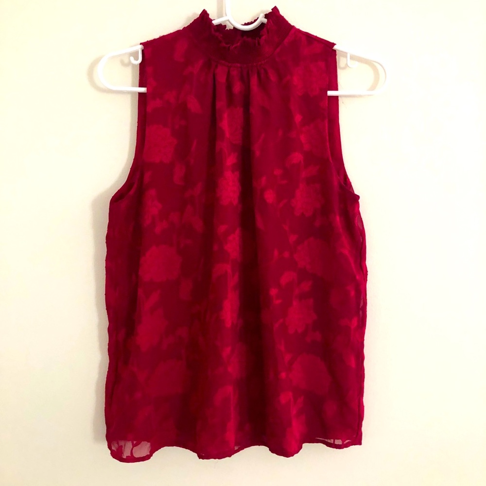 LOFT Red halter tops.